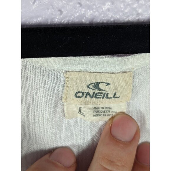 NWOT O'Neill Womens Embroidered Top Boho Peasant Festival Comfort  L - Picture 3 of 6